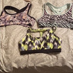 Bundle of 3 justice sports bras